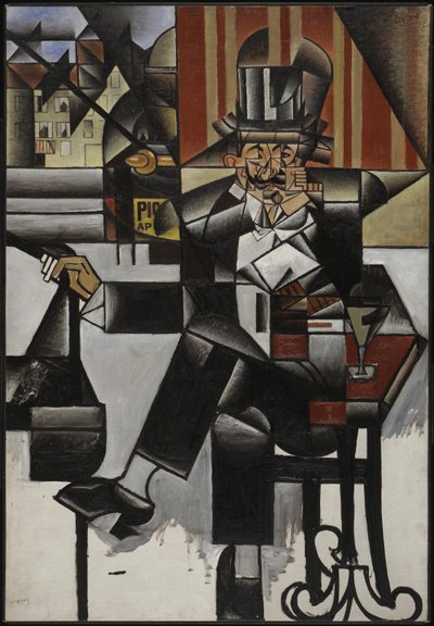 Homem em um Café, 1912. de Juan Gris