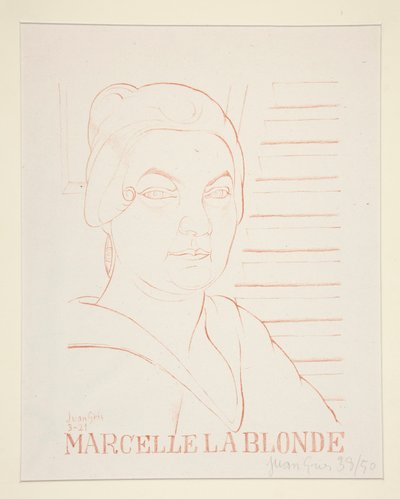 Marcelle La Blonde de Juan Gris