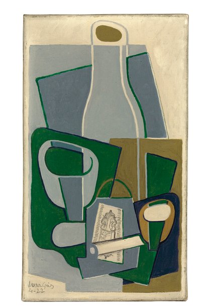 Tabaco e embalagem de tabaco, 1922 de Juan Gris