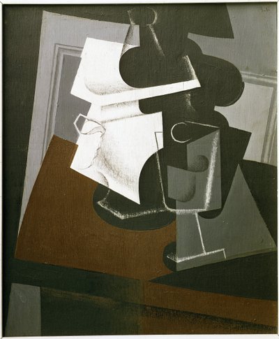 Natureza Morta sobre uma mesa - Óleo sobre madeira de Juan Gris