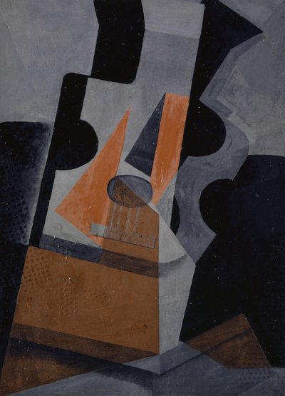 A guitarra (ainda vida com guitarra), 1916 de Juan Gris