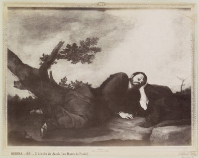 Reprodução fotográfica de uma pintura de Jusepe Ribera, retratando o sonho de Jacob RIBERA.- L