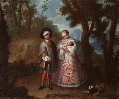 IX. De espanhol e albino, voltar atrás (IX. De español e albina, tornar atrás), c.1760 de Juan Patricio Morlete Ruiz