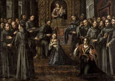 Santa Clara de Assis (1194-1253) - Barroco: A profissão de Santa Clara de Ruiz Soriano, Juan (1701-1763) de Juan Ruiz Soriano