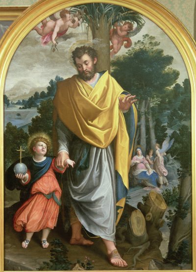São José levando o menino Jesus de Juan Sanchez Cotan