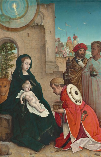A adoração dos magos de Juan de Flandes