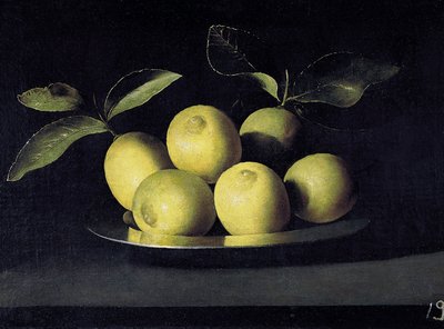 Natureza morta de limões de Juan de Zurbaran