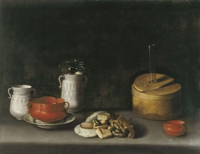 Natureza morta com porcelana e doces de Juan van der Hamen