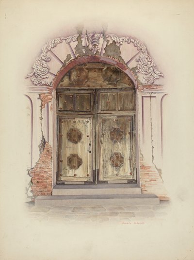 Porta e Pintura de Parede, c. 1941. de Juanita Donahoo