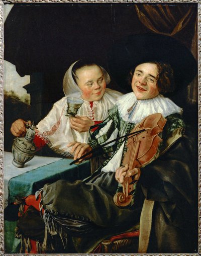 La joyeuse companie - companhia alegre ... de Judith (attr. to) Leyster