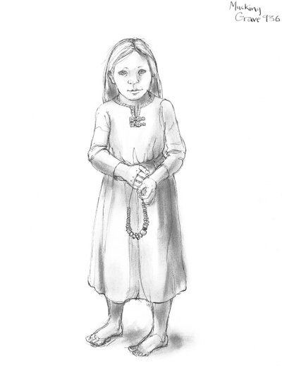 Menina anglo-saxônica, séc. 5-10, c1990-2010 de Judith Dobie