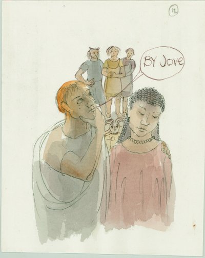 Marcus e Julia com o mestre artesão e seus dois trabalhadores, 2003. de Judith Dobie