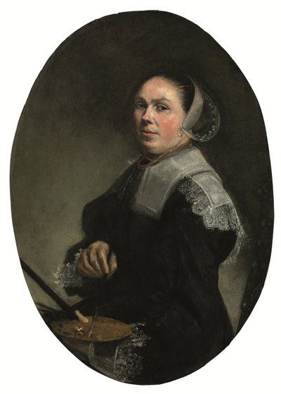 Retrato do artista (óleo sobre painel) de Judith Leyster