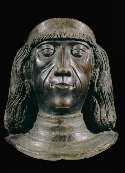 Busto em bronze do imperador Maximiliano I ... (bronze) de Jörg Muskat