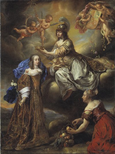 Alegoria da Rainha Hedvig Eleonora como Minerva, 1654 de Jürgen Ovens