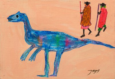 Caminhada Tribal do Dinossauro Azul de Jukyong Park