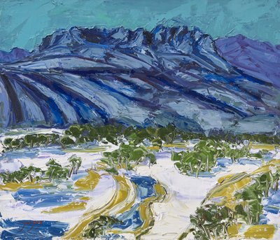 Montanhas Azuis de Inverno de Jukyong Park