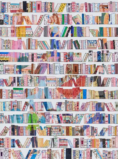 Padrões coloridos para estantes de Jukyong Park