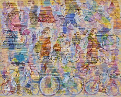 Um movimento ciclístico dinâmico de Jukyong Park