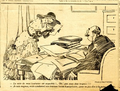 Candidato, Satirical em N & B de Jules Abel Faivre