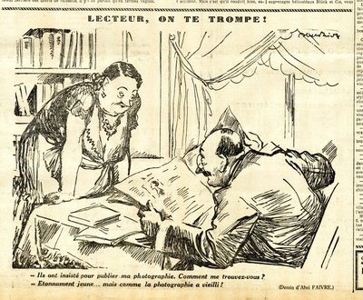 Candidato, Satirical em N & B de Jules Abel Faivre