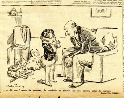 Candidato, Satirical em P&B de Jules Abel Faivre