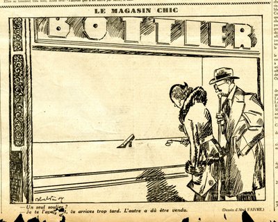 Candidato, Satirical em P&B de Jules Abel Faivre