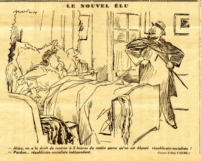 Candide, Satirical em P&B de Jules Abel Faivre