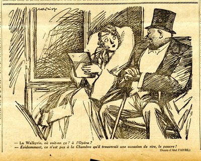Candide, Satirical em P&B de Jules Abel Faivre