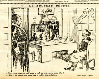 Candide, Satirical em P&B de Jules Abel Faivre
