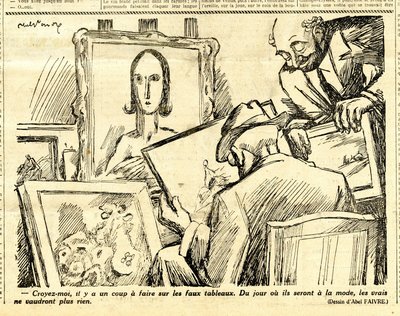 Candide, Satirical em P&B de Jules Abel Faivre