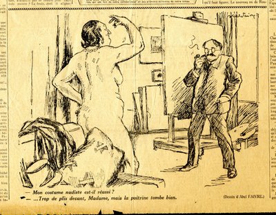 Candide, Satirical em P&B de Jules Abel Faivre