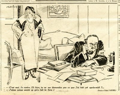 Candide, Satirical em P&B de Jules Abel Faivre