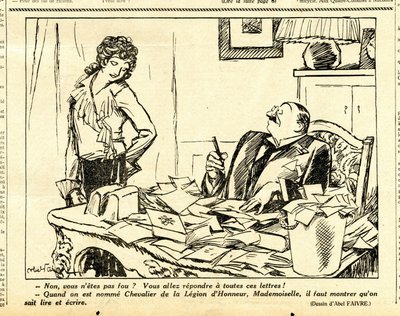 Candide, Satirical em P&B de Jules Abel Faivre