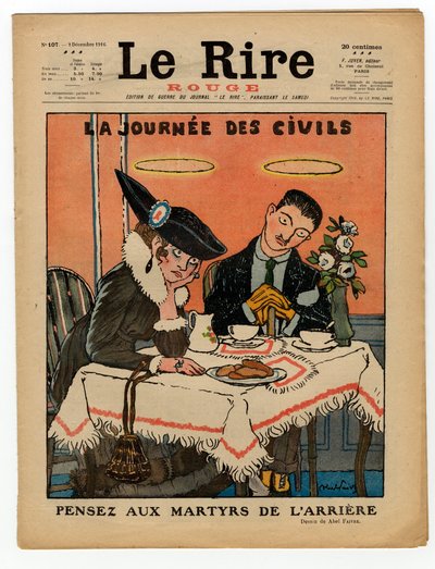 Capa de "The Red Laughter", Satirical in Colours de Jules Abel Faivre