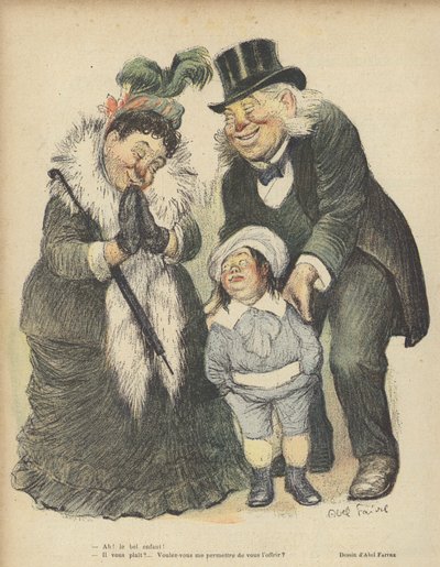 Ilustração para o riso de Jules Abel Faivre