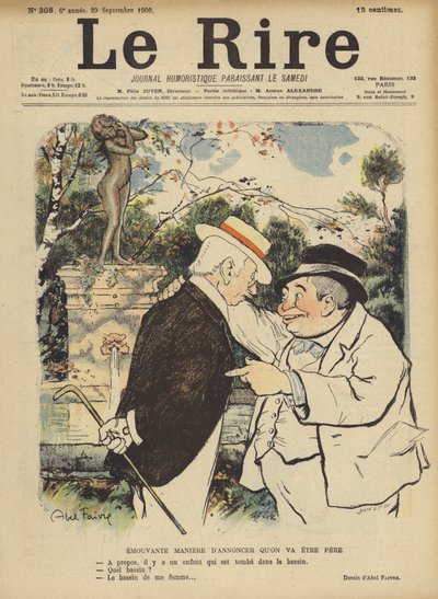 Ilustração para o riso de Jules Abel Faivre