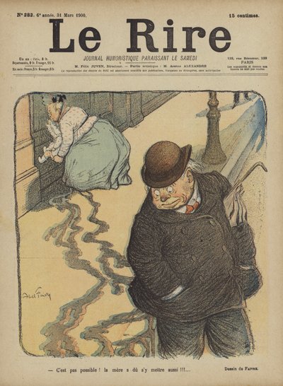 Ilustração para o riso de Jules Abel Faivre