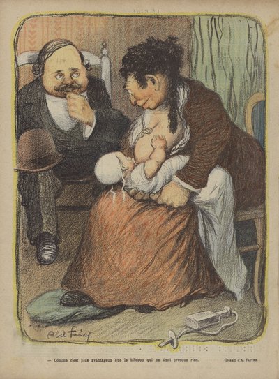 Ilustração para o riso de Jules Abel Faivre