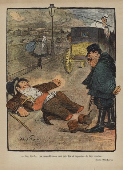 Ilustração para o riso de Jules Abel Faivre