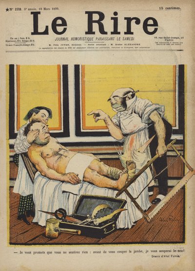 Ilustração para o riso de Jules Abel Faivre