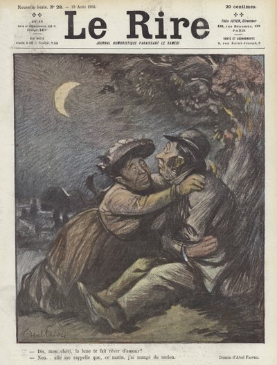 Ilustração para o riso de Jules Abel Faivre