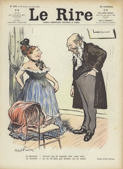 Ilustração para o riso de Jules Abel Faivre