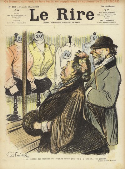 Ilustração para o riso de Jules Abel Faivre