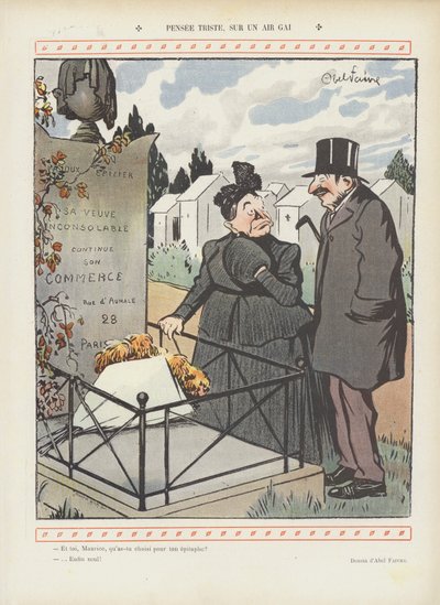 Ilustração para o riso de Jules Abel Faivre