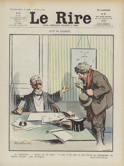 Ilustração para o riso de Jules Abel Faivre
