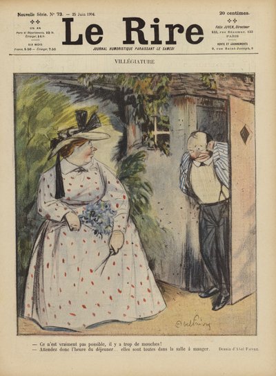Ilustração para o riso de Jules Abel Faivre