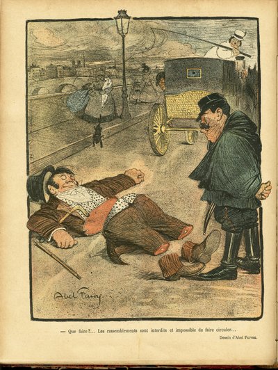 Ilustração de Abel Faivre (1867-1945) em Le Rire de Jules Abel Faivre