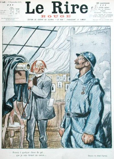 O soldado francês com o Fotógrafo, caricatura da capa do 