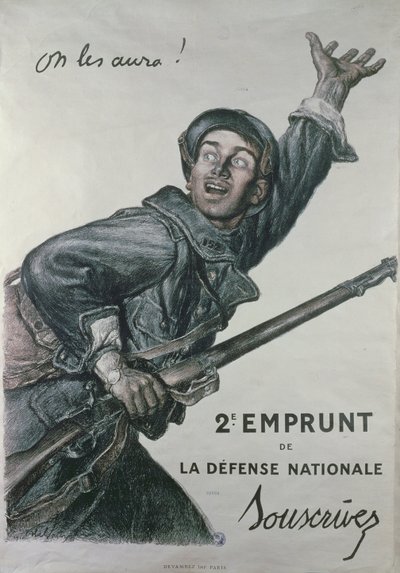 &39;We Will Have Them&39;, cartaz do segundo empréstimo da Defesa Nacional, c.1915 de Jules Abel Faivre